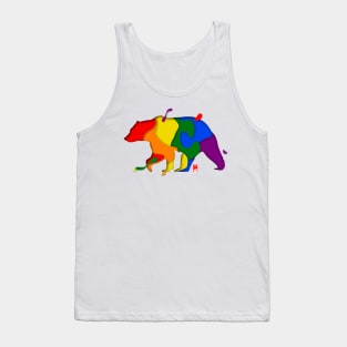 Pride Color Patches Bear Tank Top